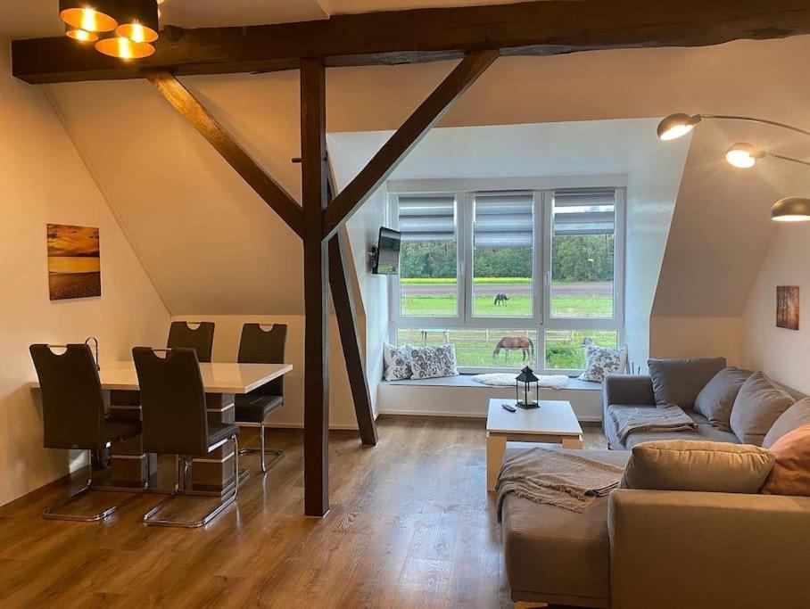 Wunderschoene Ferienwohnung Auf Dem Bauernhof Greven Ngoại thất bức ảnh